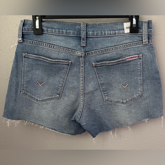 New Hudson Jeans Gracie Mid-Rise Cut Off Short Size 28 - Picture 4 of 9